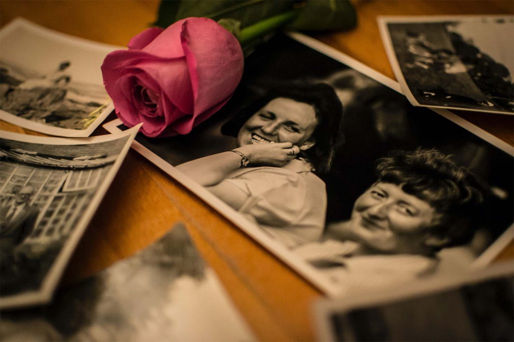 pictures on the table