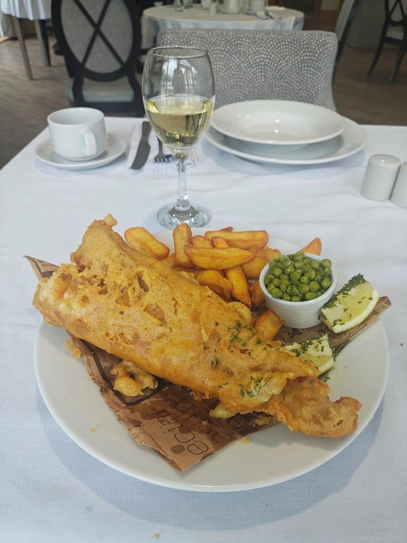 fish and chips dish