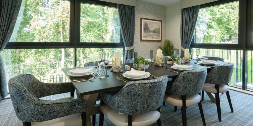 dining table at darcy house