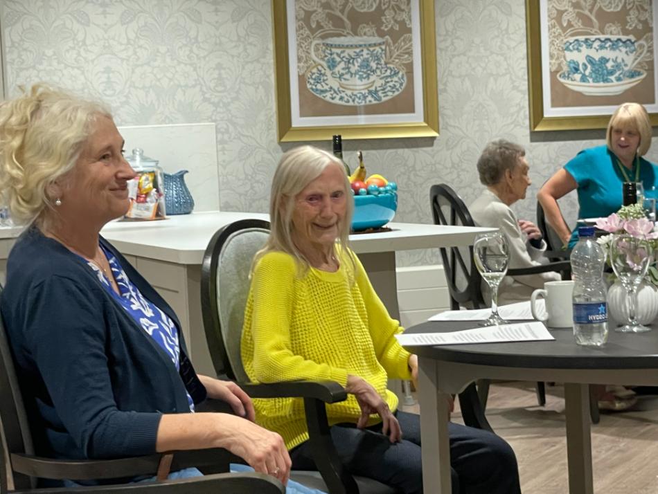 residents enjoying entertainment