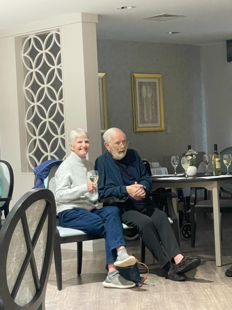 residents watching local singer Ellie perform