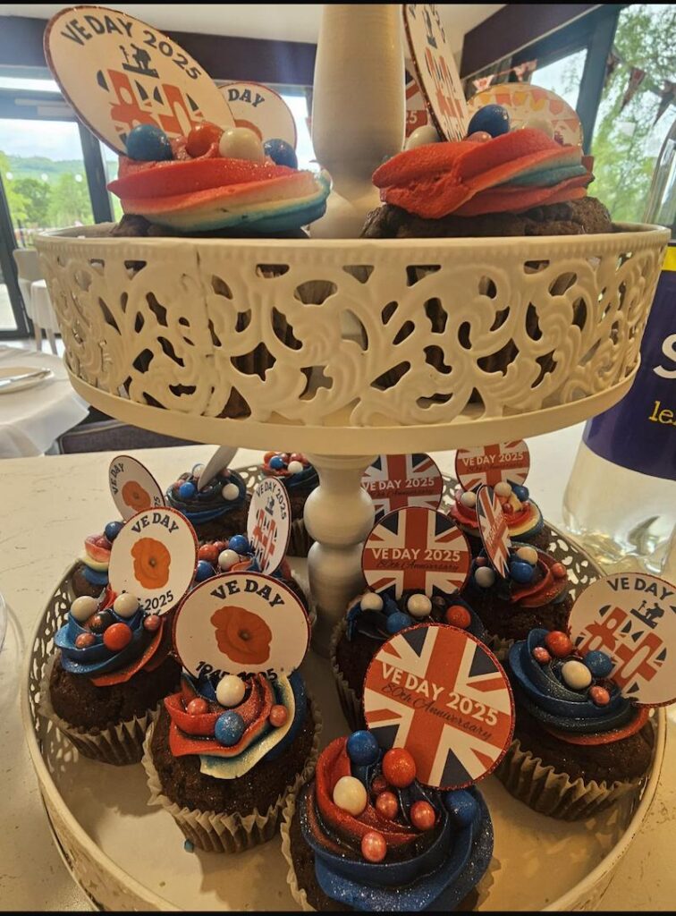 VE themed cupcakes