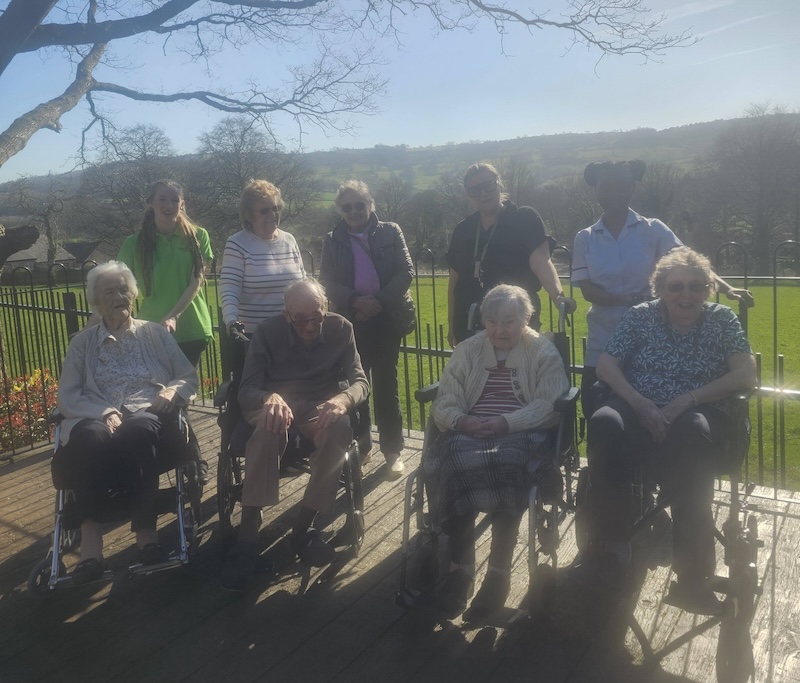 residents out together in the local community