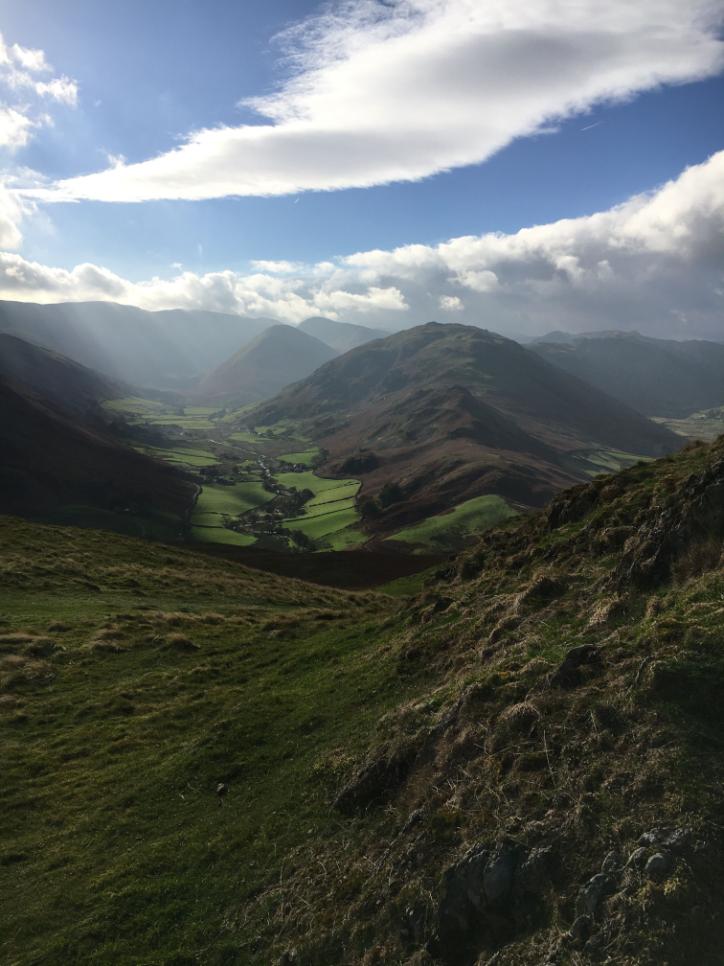 view from peak district