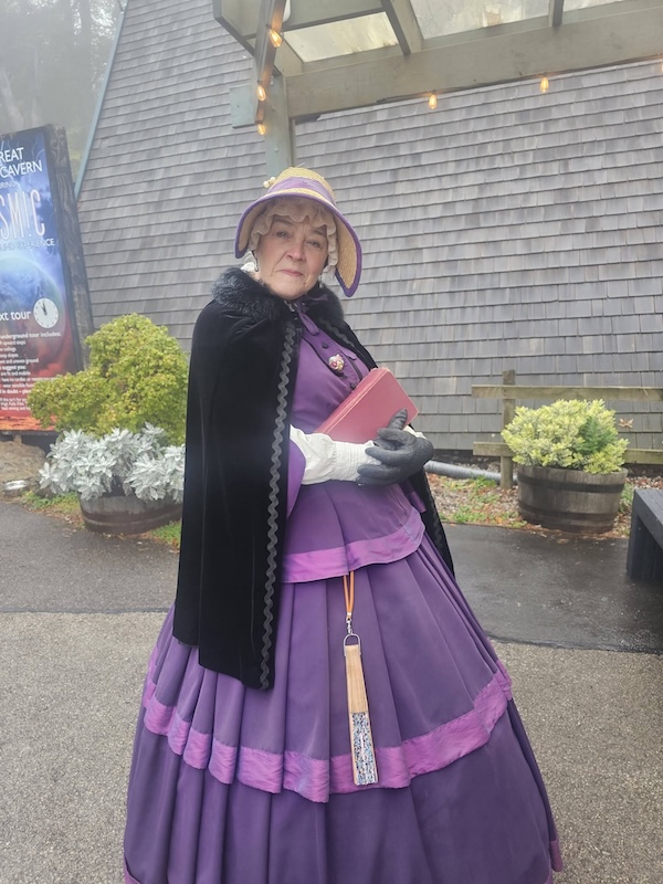 woman dressed in historic clothes